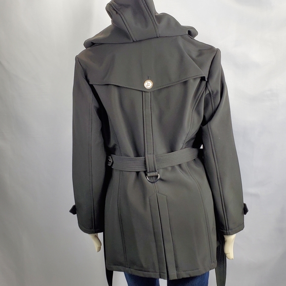 Michael Kors Belted Jacket W/Removable Hood SZ L - Picture 5 of 12